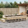 Set comedor de jardín 17 pzas con cojines ratán sintético beige de , Conjuntos de jardín - Ref: Foro24-3211366, Precio: 881,8...