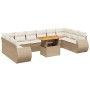 Set de sofás de jardín 11pzas con cojines ratán sintético beige de , Conjuntos de jardín - Ref: Foro24-3272367, Precio: 816,2...