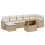 Juego de sofás de jardín con cojines beige 8 pzas ratán PE de , Conjuntos de jardín - Ref: Foro24-3271422, Precio: 532,76 €, ...