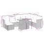 Set de sofás de jardín 9 pzas con cojines ratán sintético beige de , Conjuntos de jardín - Ref: Foro24-3275515, Precio: 616,8...