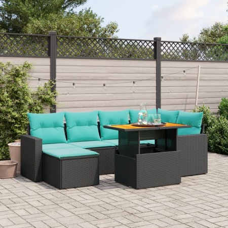 Set de sofás de jardín 11pzas con cojines ratán sintético beige de , Conjuntos de jardín - Ref: Foro24-3274591, Precio: 654,5...