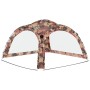 Carpa de fiesta con LED y 4 paredes laterales azul 3,6x3,6x2,3m de vidaXL, Carpas y cenadores - Ref: Foro24-93078, Precio: 14...