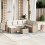 Juego de sofás de jardín con cojines beige 8 pzas ratán PE de , Conjuntos de jardín - Ref: Foro24-3263534, Precio: 514,81 €, ...