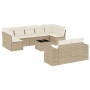 Juego de sofás jardín con cojines beige 10 pzas ratán sintético de , Conjuntos de jardín - Ref: Foro24-3223027, Precio: 655,7...