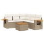 Juego de sofás jardín con cojines 6 pzas ratán sintético beige de , Conjuntos de jardín - Ref: Foro24-3226807, Precio: 435,19...