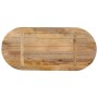 Tablero de mesa ovalado madera maciza de mango 80x40x3,8 cm de , Tableros para mesas - Ref: Foro24-370132, Precio: 54,60 €, D...