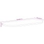 Tablero de mesa ovalado madera maciza de mango 80x40x3,8 cm de , Tableros para mesas - Ref: Foro24-370132, Precio: 54,60 €, D...