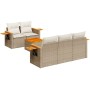 Juego de sofás jardín con cojines 6 pzas ratán sintético beige de , Conjuntos de jardín - Ref: Foro24-3226625, Precio: 511,18...