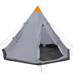 Tienda de campaña para 4 personas gris de vidaXL, Tiendas de campaña - Ref: Foro24-93032, Precio: 92,59 €, Descuento: %