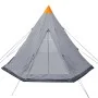 Tienda de campaña para 4 personas gris de vidaXL, Tiendas de campaña - Ref: Foro24-93032, Precio: 92,59 €, Descuento: %