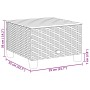 Mesa de jardín ratán sintético madera acacia beige 55x55x36 cm de , Mesas de jardín - Ref: Foro24-365910, Precio: 63,60 €, De...