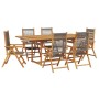 Set de comedor jardín 7 pzas polipropileno madera maciza gris de , Conjuntos de jardín - Ref: Foro24-3281734, Precio: 852,59 ...