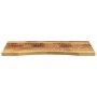 Tablero escritorio con curva madera mango rugosa 100x50x2,5 cm de , Tableros para mesas - Ref: Foro24-370179, Precio: 61,46 €...