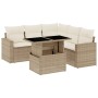 Juego de sofás jardín con cojines 6 pzas ratán sintético beige de , Conjuntos de jardín - Ref: Foro24-3267268, Precio: 451,45...