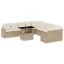 Set de sofás de jardín 11pzas con cojines ratán sintético beige de , Conjuntos de jardín - Ref: Foro24-3267538, Precio: 736,7...