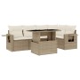 Juego de sofás jardín con cojines 6 pzas ratán sintético beige de , Conjuntos de jardín - Ref: Foro24-3267888, Precio: 448,29...