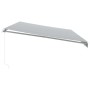 Toldo retráctil manual gris antracita y blanco 600x300 cm de , Toldos - Ref: Foro24-3216032, Precio: 577,94 €, Descuento: %