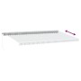 Toldo retráctil manual gris antracita y blanco 600x300 cm de , Toldos - Ref: Foro24-3216032, Precio: 577,94 €, Descuento: %