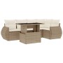 Juego de sofás jardín con cojines 6 pzas ratán sintético beige de , Conjuntos de jardín - Ref: Foro24-3268518, Precio: 483,47...