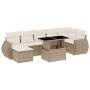 Set de sofás de jardín y cojines 8 piezas ratán sintético beige de , Conjuntos de jardín - Ref: Foro24-3268688, Precio: 581,8...