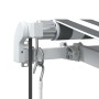 Toldo retráctil automático gris antracita y blanco 600x300 cm de , Toldos - Ref: Foro24-3310242, Precio: 488,04 €, Descuento: %