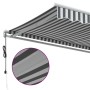 Toldo retráctil automático gris antracita y blanco 600x300 cm de , Toldos - Ref: Foro24-3310242, Precio: 488,04 €, Descuento: %