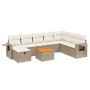 Set de sofás de jardín 9 pzas con cojines ratán sintético beige de , Conjuntos de jardín - Ref: Foro24-3264985, Precio: 573,1...
