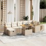 Juego de sofás de jardín con cojines beige 8 pzas ratán PE de , Conjuntos de jardín - Ref: Foro24-3276047, Precio: 531,17 €, ...