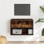 Mueble de TV madera y metal roble ahumado 60x31x39,5 cm de , Muebles TV - Ref: Foro24-848911, Precio: 51,29 €, Descuento: %