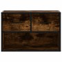 Mueble de TV madera y metal roble ahumado 60x31x39,5 cm de , Muebles TV - Ref: Foro24-848911, Precio: 51,29 €, Descuento: %
