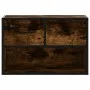Mueble de TV madera y metal roble ahumado 60x31x39,5 cm de , Muebles TV - Ref: Foro24-848911, Precio: 50,67 €, Descuento: %