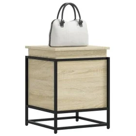 Caja de almacenaje con tapa madera roble Sonoma 40x40x51,5 cm de , Cestas para almacenaje - Ref: Foro24-848790, Precio: 45,81...