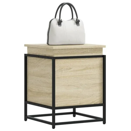Caja de almacenaje con tapa madera roble Sonoma 40x40x51,5 cm de , Cestas para almacenaje - Ref: Foro24-848790, Precio: 45,81...