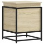 Caja de almacenaje con tapa madera roble Sonoma 40x40x51,5 cm de , Cestas para almacenaje - Ref: Foro24-848790, Precio: 46,39...