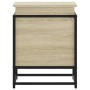 Caja de almacenaje con tapa madera roble Sonoma 40x40x51,5 cm de , Cestas para almacenaje - Ref: Foro24-848790, Precio: 46,39...