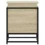 Caja de almacenaje con tapa madera roble Sonoma 40x40x51,5 cm de , Cestas para almacenaje - Ref: Foro24-848790, Precio: 45,81...