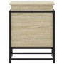 Caja de almacenaje con tapa madera roble Sonoma 40x40x51,5 cm de , Cestas para almacenaje - Ref: Foro24-848790, Precio: 46,39...