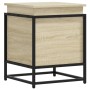 Caja de almacenaje con tapa madera roble Sonoma 40x40x51,5 cm de , Cestas para almacenaje - Ref: Foro24-848790, Precio: 46,39...