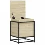 Caja de almacenaje con tapa madera roble Sonoma 40x40x51,5 cm de , Cestas para almacenaje - Ref: Foro24-848790, Precio: 45,81...