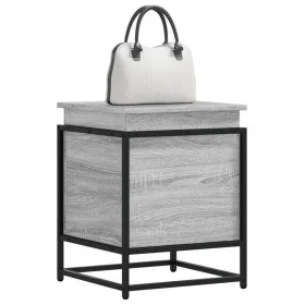 Caja de almacenaje con tapa madera gris Sonoma 40x40x51,5 cm de , Cestas para almacenaje - Ref: Foro24-848792, Precio: 45,79 ...