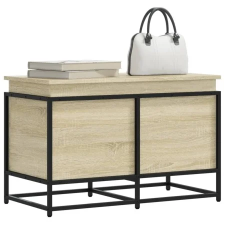 Caja de almacenaje con tapa madera roble Sonoma 80x40x51,5 cm de , Cestas para almacenaje - Ref: Foro24-848800, Precio: 67,46...