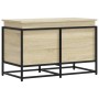 Caja de almacenaje con tapa madera roble Sonoma 80x40x51,5 cm de , Cestas para almacenaje - Ref: Foro24-848800, Precio: 68,20...