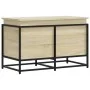 Caja de almacenaje con tapa madera roble Sonoma 80x40x51,5 cm de , Cestas para almacenaje - Ref: Foro24-848800, Precio: 67,46...