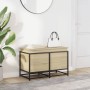 Caja de almacenaje con tapa madera roble Sonoma 80x40x51,5 cm de , Cestas para almacenaje - Ref: Foro24-848800, Precio: 68,20...