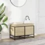 Caja de almacenaje con tapa madera roble Sonoma 80x40x51,5 cm de , Cestas para almacenaje - Ref: Foro24-848800, Precio: 67,46...