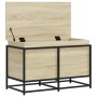 Caja de almacenaje con tapa madera roble Sonoma 80x40x51,5 cm de , Cestas para almacenaje - Ref: Foro24-848800, Precio: 68,20...