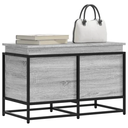 Caja de almacenaje con tapa madera gris Sonoma 80x40x51,5 cm de , Cestas para almacenaje - Ref: Foro24-848802, Precio: 69,20 ...