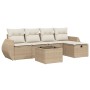 Juego de sofás jardín con cojines 6 pzas ratán sintético beige de , Conjuntos de jardín - Ref: Foro24-3264094, Precio: 411,28...