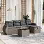 Set de muebles de jardín 6 pzas y cojines ratán sintético gris de , Conjuntos de jardín - Ref: Foro24-3264096, Precio: 362,48...