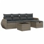 Set de muebles de jardín 6 pzas y cojines ratán sintético gris de , Conjuntos de jardín - Ref: Foro24-3264096, Precio: 362,48...